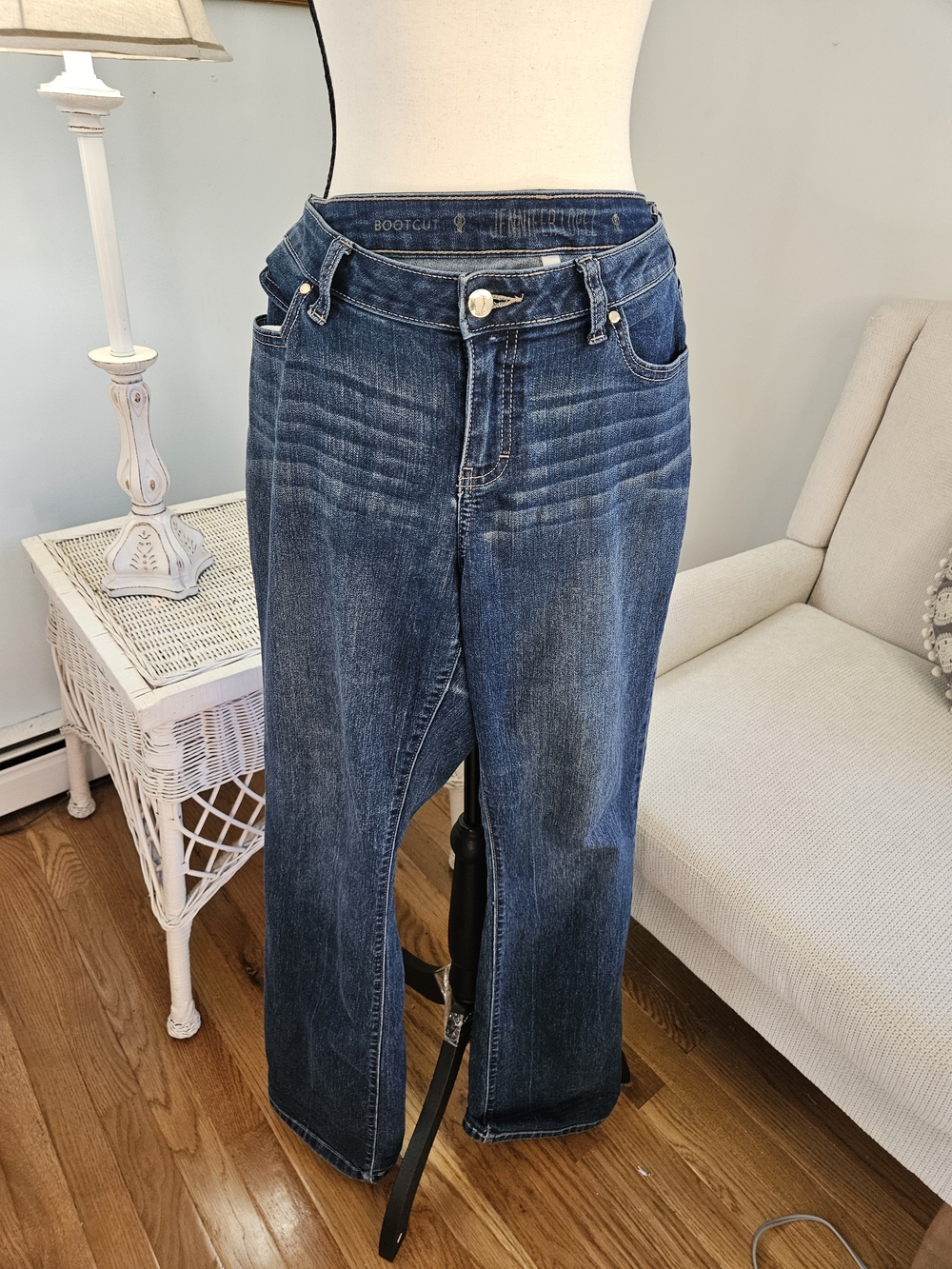 Jennifer Lopez Dark Blue Bootcut Jeans